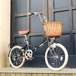 트위기 클래식 접이식 미니벨로 바구니자전거