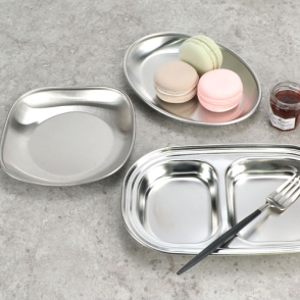 국내산 스텐 간식접시 앞접시 어린이 유치원