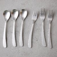 무광샤틴 티스푼 티포크 디저트 커피스푼