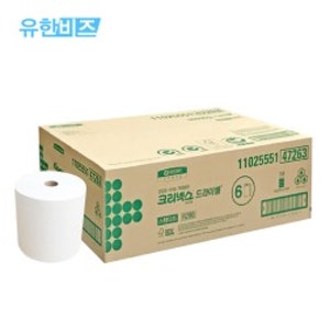 47263 크리넥스 드라이셀 핸드타올 스탠다드R280M 6롤 box 페이퍼타올