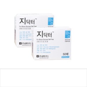 올메디쿠스 지닥터 혈당시험지 100매/ 26년06월 당뇨시험지 (AGM-4000 전용)