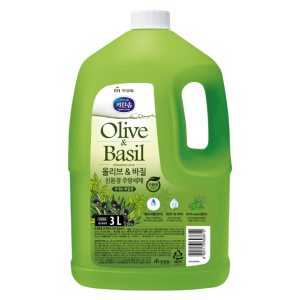 무궁화 키친솝 친환경 주방세제 용기 올리브&바질 3L X 1개