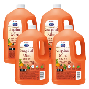 무궁화 키친솝 친환경 주방세제 용기 자몽&민트 3L X 4개