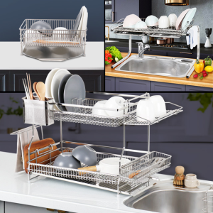 600 1단 싱크대 식기건조대 설겆이선반 확장형 보관함 부착식정리대 미니올스텐