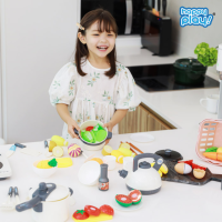 해피플레이 리얼 주방놀이 세트 41pcs 인덕션 요리 역할 소꿉 놀이 장난감