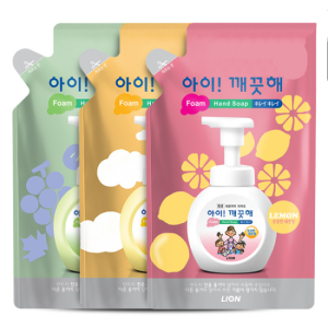 [LION] 아이깨끗해 거품형 대용량 450ml 리필 3개