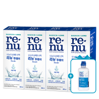 [바슈롬] 리뉴 후레쉬 500ml x 4개 + 120ml