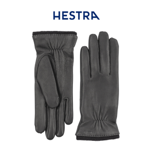 헤스트라 샬럿 블랙 14420 100- 여자 여성 겨울 사슴 가죽 장갑