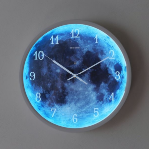 거실 안방 인테리어 LED 보름달 조명 벽시계