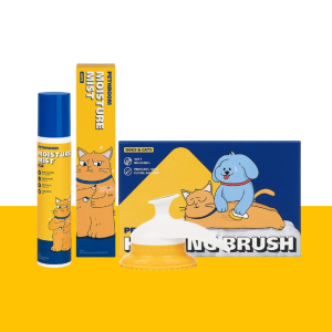 페스룸 강아지 고양이 브러시 미스트 세트 빗