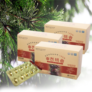 적송 솔잎오일100% 90캡슐 솔잎식약처인증