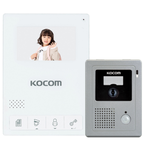 코콤 아날로그 비디오폰 초인종포함 KCV-434 원룸 빌라 주택 아파트 인터폰 설치 교체