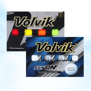 볼빅 플라이온 3피스 3선 퍼팅라인 무광 컬러볼 화이트볼 비거리 코스트코