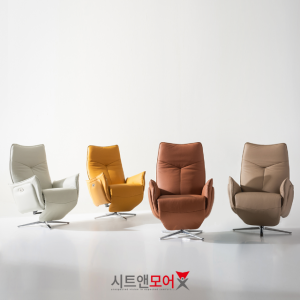 시트앤모어 킹스맨 1인 이태리 천연 내츄럴가죽 2모터 리클라이너 소파