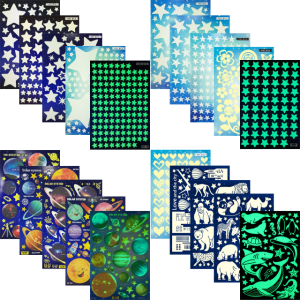 야광별스티커 칭찬 하트 표정 별 숫자 알파벳 태양계 행성우주 환타 유니테크