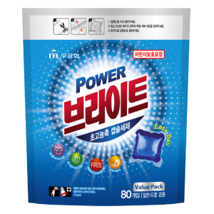 무궁화 파워브라이트 초고농축 캡슐세제 파우치 아쿠아마린 80개입 X 1개