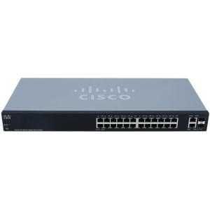 CISCO SG220-26-K9-EU 스위칭허브/24포트/1000Mbps+2SFP/렉마운트가능