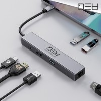 메타블 MH6PRO 6in1 HDMI 4K 60Hz C타입 멀티 USB허브