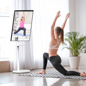 삼성 스마트 모니터 M5 M50D 삼탠바이미 IPTV+이동식 거치대 스탠드 블랙에디션