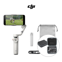DJI OM6 오즈모 모바일 6 플래티넘 그레이 스마트폰 짐벌 (휴대용 고급 케이스 가방 포함)