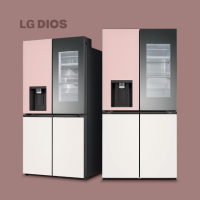 [LG] 디오스 오브제 얼음정수기 노크온 냉장고렌탈 820L 핑크&베이지 W823GPB472S 7년약정_홈쇼핑