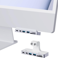하기비스 IMC01H 애플 아이맥 7 in1 to HDMI USB-C 클램프 멀티 허브