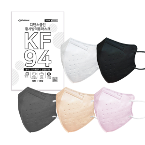디펜스클린 KF94 새부리형 마스크 컬러 100매 개별포장