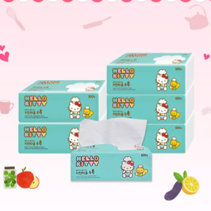 헬로키티 뽑아쓰는 키친타올 톡톡 (100매 X 6개)
