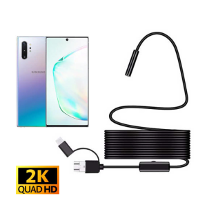 2K 쿼드 내시경카메라 500만 스마트폰 내시경 HD 카메라 배관내시경 2M