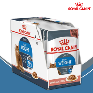 로얄캐닌 라이트 웨이트 케어 그레이비 파우치 85g 12개입 습식 고양이 사료