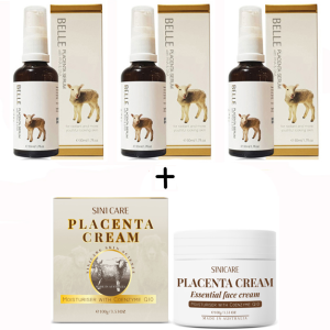호주 양태반세럼 골드세럼 에센스 금가루 효능 벨 BELLE PLACENTA 50ml 3개