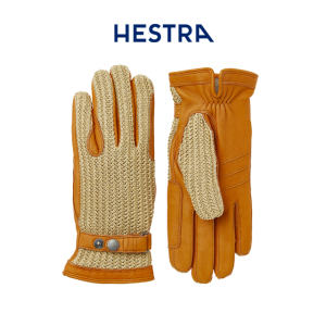 헤스트라 우먼즈 디어스킨 크로셰 코르크 10430- 여성 가죽 승마 장갑