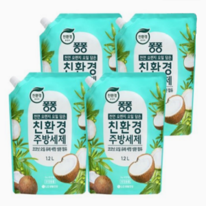 퐁퐁 친환경주방세제코코넛 1200ml x 4개