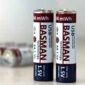 바스맨 리튬이온 AA 건전지 8개입 패키지 전용 충전기 증정 1개, 8개