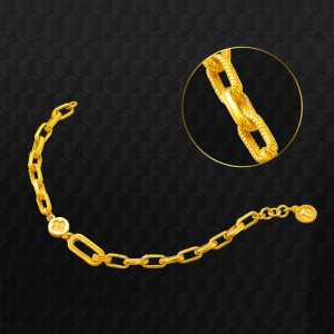 순금 3돈팔찌 24K 11.25g 클립고리체인