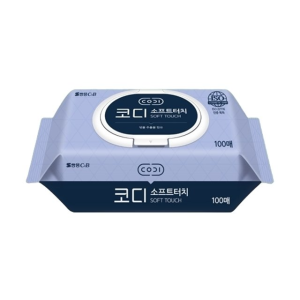 코디 소프트터치 물티슈(캡형) 100매 20팩