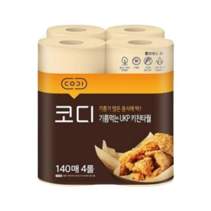 코디 기름먹는 UKP 무표백 키친타월 1팩
