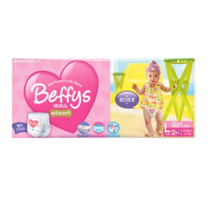 [베피스] 팬츠 엑스트라 소프트 대형 여아용 32p+4p 3팩