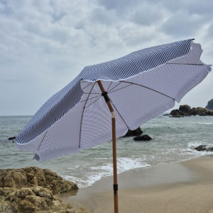스트라이프 파라솔(레드) 4가지색상 낚시 비치 바다 해변 캠핑 그늘막 감성 각도조절+가방
