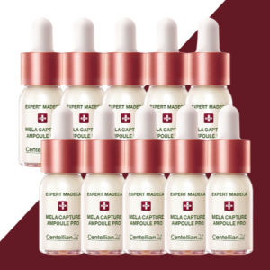 동국제약 센텔리안24 엑스퍼트 마데카 멜라캡처 앰플 프로 10ml x 10개 / 기미 잡티 멜라닌 주름 개선에 도움 마데카멜라캡쳐앰플