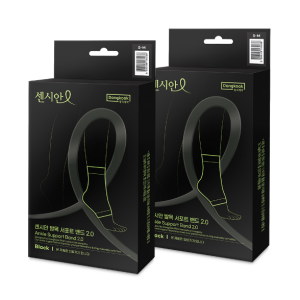 동국제약 센시안 발목 서포트 밴드 2.0 x 2개 / 등산 골프 발목인대보호대 보호밴드