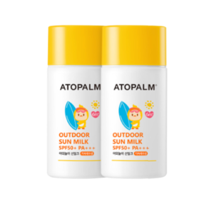 아토팜 야외놀이 선밀크 SPF50+ PA+++ 55g X2개 세트