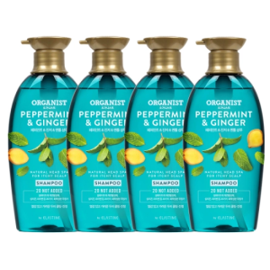 [온더바디]오가니스트 페퍼민트 쿨링진정 샴푸 500ML x 4개