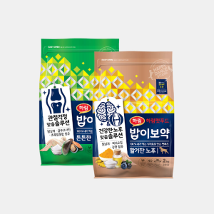[노령견 맞춤] 밥이보약 DOG 강아지 사료 4kg (활기찬 노후+튼튼한 관절)