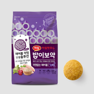 밥이보약 고양이 건강고민 별 맞춤 사료 하림펫푸드 (걱정없는 헤어볼 3.4kg)