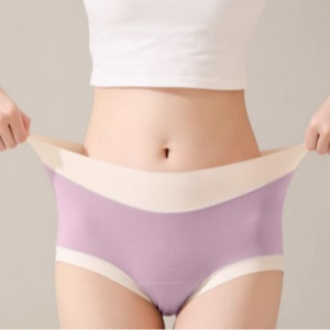 밀라노 여성언더웨어 심리스 투톤 무봉제 햄라인 모달 하이웨스트 여자팬티 10매