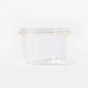 [원형호환N] 친환경 500ml 투명 각인 PLA 용기 300개 빙수 요거트 샐러드 포장