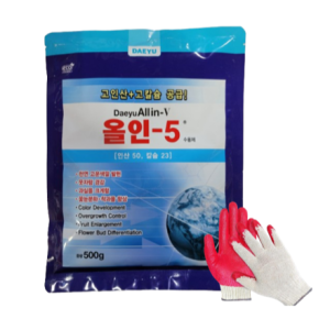 대유 올인5 500g 인산 칼슘 당도 착색 사과 고두병 배꼽썩음병 웃자람 억제 흥농팜아그로