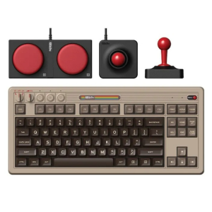 8BITDO 레트로 87 기계식 키보드 2세대 C64 에디션 AB 슈퍼 버튼 + 조이스틱 풀세트