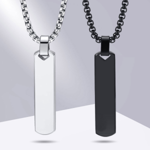 이니셜 각인 펜던트 목걸이 치매 어르신 커플